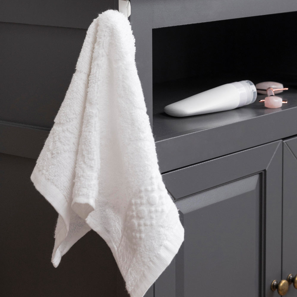 White Hand Towel | Soft, Absorbent &amp; Everyday Bathroom Essential