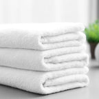 White Bath Towel | Premium Cotton & Cotton Blend | 500, 600 &amp; 730 GSM