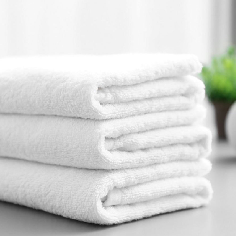 White Bath Towel | Premium Cotton & Cotton Blend | 500, 600 &amp; 730 GSM
